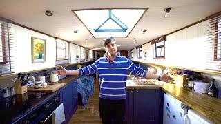 You Could Live in this Gorgeous FLOATING HOUSE BOAT | My Dutch Barge is for Sale