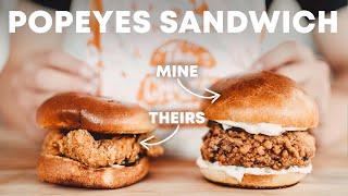 Popeyes Crispy Chicken Sandwich