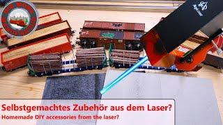 Clever or unnecessary? Self-made cargo and accessories with the ALGO Laser - Model railroad H0 1/87