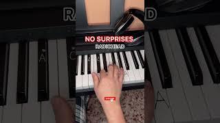 No Surprises -Quick Piano Tutorial | Learn This Iconic Melody! #nosurprises #radiohead #easypiano