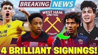  URGENT: NEW SIGNINGS REVEALED! INCREDIBLE REINFORCEMENTS HEADING TO WEST HAM! WEST HAM NEWS TODAY!