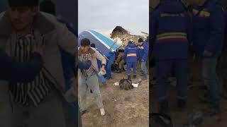 Ұшақ апаты: Жолаушылардың құтқару сәтінен видео
