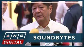 WATCH: Marcos reacts to Dutertes running for Senate, De Lima acquittal, WPS issue | ANC