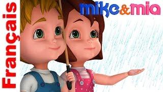 Chansons françaises pour bébés | Rain Rain Go Away | French Nursery Rhymes for Kids | Mike and Mia