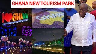 Ghana’s New Nationalism Park At Night  A Historic Project By Akuffo Addo