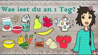 Deutschkurs A1 / A2 Was hast du heute gegessen? Learning German: food -what did you eat today?