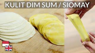 LENTUR & ANTI Sobek! Resep Kulit Dimsum / Siomay: DUA Bahan Cukup [100% Sukses]