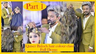 qaiser baloch hair colour class | Hair transformation by Qaisar Baloch | Gujrnwala Part 1