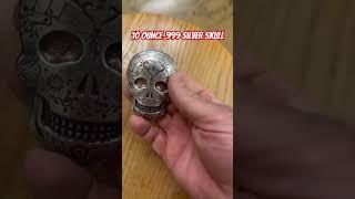 10 Ounce Silver Bullion Skull #silverstacking #money #bullion #coinstore