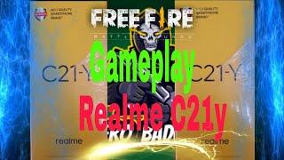 Free fire test on realme c21y mobile ||Garena Free Fire||Free Fire Gameplay on Realme C21y Mobile