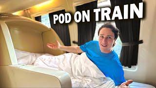 Sleeping in a POD on a TRAIN!