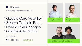 It’s New 11/26: Google Core Volatility, Search Console Recommends, Explore AWOL, DMA, LSA & Ads