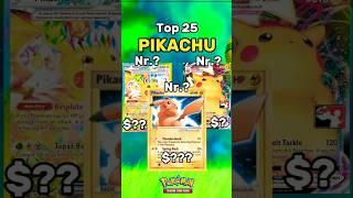 Top 25 (PIKACHU) Pokemon Cards! #pokemon #pokemoncards #pikachu