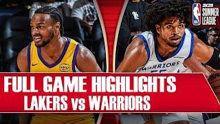 Los Angeles Lakers vs Golden State Warriors Full Game Highlights | NBA Las Vegas Summer League 2024