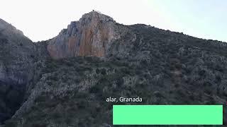 Barranco de Espantaperros, Salar, Granada. A vista de dron