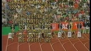 Daley Thompson - European Athletics Championships Decathlon Gold, Stuttgart 1986 - 1