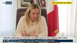 Giorgia Meloni intervistata a RaiNews 24: Mi seguite?