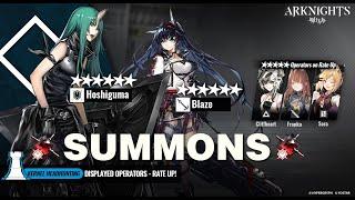 Arknights Summoning on Hoshiguma & Blaze Banner