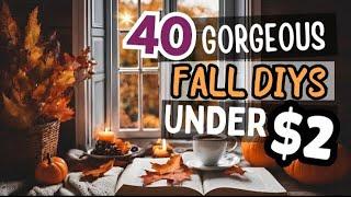 40 FABULOUSLY FRUGAL FALL DIYS! | DOLLAR TREE FALL DIYS | FREE PRINTABLES