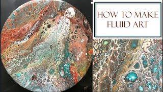 How to Make Fluid Art | Acrylic Pour Method with Tips