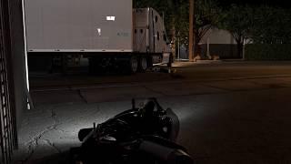 Motorcycle v. Semi Truck Accident Night -MotionLit 3D Animation