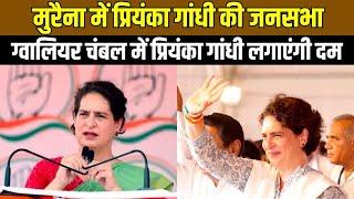 Morena में Priyanka Gandhi की जनसभा...Gwalior चंबल में Priyanka Gandhi  लगाएंगी दम | MP News