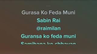 Gurasa ko feda muni karaoke Sabin Rai Nepali Song Karaoke