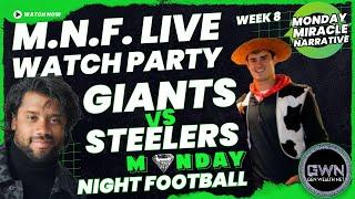 MNF Live Watch Party Week 8 - Giants vs Steelers: The Real Fantasy Playmakers