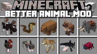 Minecraft TAME BETTER ANIMALS MOD / SPAWN AND BREED ANIMAL IN THE ZOO LAB !! Minecraft Mods