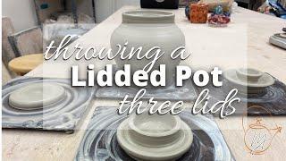 Throwing Lidded Pots- 3 lids