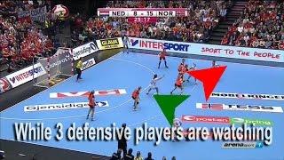 Attacking 5-1 defense - Handball Coaching #1