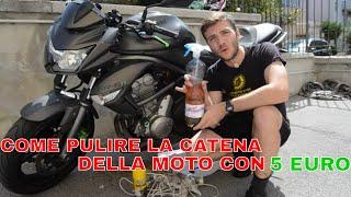 TUTORIAL PULIZIA CATENA MOTO ECONOMICA