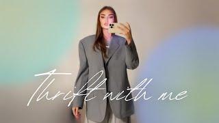 XXL Thrift with me Second Hand Blazer Try on Haul Sellpy Edition