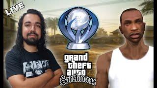 PLATINANDO GTA SAN ANDREAS | ULTIMA LIVE, 100% VEM HOJE !!! ( PARTE 10 )