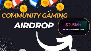  Unlock FREE CRYPTO Rewards! How to Join Community Gaming Airdrop 