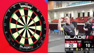 14-year-old Luke Littler hits a NINE-DARTER! 