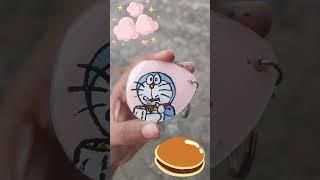 Doraemon Glass Painting  #shorts #art #craft #easy #doraemon