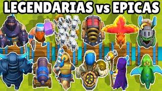 LEGENDARIAS vs EPICAS | OLIMPIADAS de CALIDADES de CARTAS | CLASH ROYALE