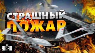 Москва, ЧП! Кошмарный ПОЖАР: гигантский ангар выгорел дотла. Дроны кошмарят всю Россию