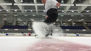 Ice skating slow motion