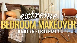 EXTREME Bedroom Makeover ONLY Using Thrifted Decor & EASY DIY Renter Friendly Ideas!