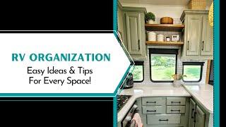 RV ORGANIZATION IDEAS: Full Time RV Travel and Storage Tips