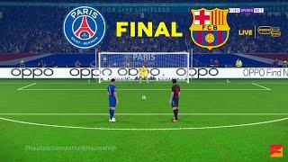 PSG vs BARCELONA | FINAL UEFA Champions League | Penalty Shootout | DEMBELE vs YAMAL | PES 21