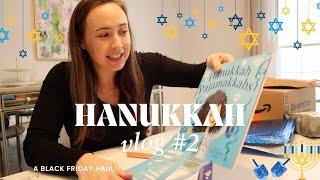 BLACK FRIDAY Hanukkah Haul and My Decorations! VLOGnukkah 2