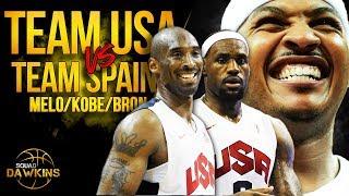 Melo, LeBron, Kobe, KD x 2012 Team USA DESTROY Spain | SQUADawkins