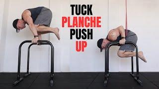 TUCK PLANCHE PUSH UPS. Learn Beginner Drills