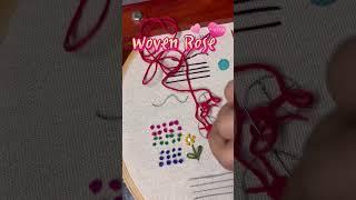 Are you interest to learn  Basic Embroidery Stitches  subscribe and Support #wovenrose