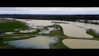 River Ouse Floods - Great Denham, Bedford - Boxing Day 2020