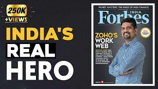 How is Zoho's Sridhar Vembu transforming Indian village economy by providing education & jobs?