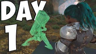 Claiming An INSANE Center Cave On DAY 1! - Ark PVP